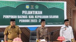 Wabup Saiful Arif Lantik Pimpinan Baznas Kepulauan Selayar Periode 2023-2028