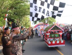 Lomba Becak Hias Antar OPD Meriahkan Peringatan HUT RI Ke 78