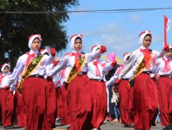 Lomba Gerak Jalan Indah dan Drum Band Meriahkan HUT ke-78 RI Tingkat Kepulauan Selayar