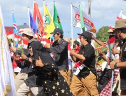 Semarak Hut Ke78 RI, Instansi se-Kabupaten Kepulauan Selayar Lomba Gerak Jalan