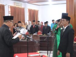 Andi Jalil Muslim Resmi Dilantik Sebagai Anggota DPRD PAW Sisa Masa Jabatan 2019 -2024