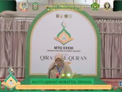 Qoriah Nur Ihramayanti Selayar Melaju ke Final Pada Cabang Qira’at Murattal MTQ XXXIII Sulsel