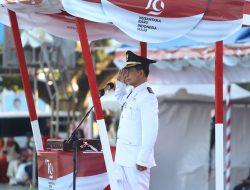 Wabup Saiful Arif Pimpin Upacara Penurunan Bendera Hut Ke79 RI, Paskibraka Sukses Jalankan Tugas