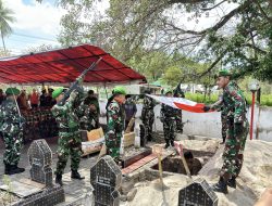 Apel Persada dan Tembakan Salvo Iringi Pemakaman Alm. Ketua LVRI Selayar, Kapten Purn Abdul Fattah