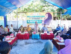 Hj. Maryani Ali, SE Serap Aspirasi Petani dan Pemuda di Desa Laiyolo Baru