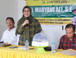 Anggota DPRD Sulsel Hj. Maryani Ali Tutup Rangkaian Resesnya di Desa Bonea Makmur