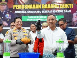 Selayar Tegas Perangi Narkoba: Pemkab dan Polres Musnahkan Barang Bukti Sabu 838 Gram