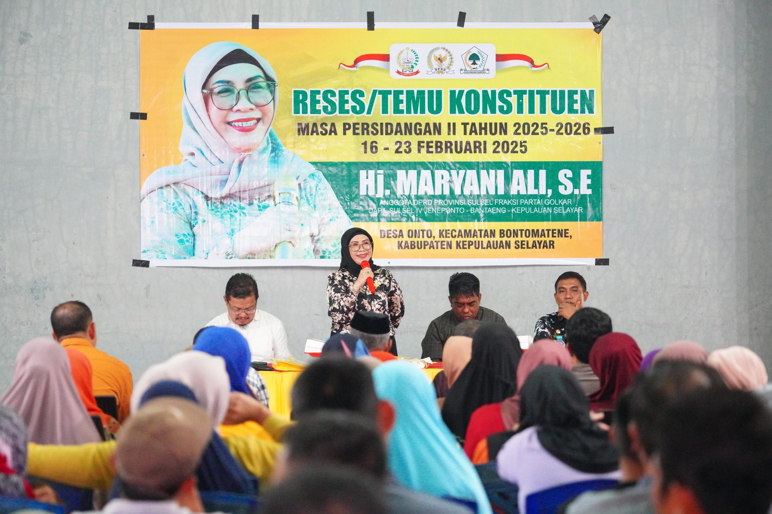 Anggota DPRD Sulsel Hj. Maryani Ali, S.E, Serap Aspirasi Warga Desa Onto, Fokus Infrastruktur, Pertanian, dan UMKM