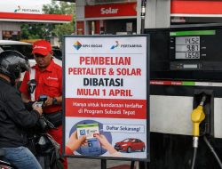 Pembelian Pertalite dan Solar Dibatasi Mulai 1 April
