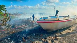 Speedboat KM Paus Ramabosa Terbakar di Benteng, Polres Selayar Selidiki Penyebab Kebakaran