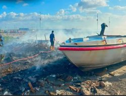 Speedboat KM Paus Ramabosa Terbakar di Benteng, Polres Selayar Selidiki Penyebab Kebakaran