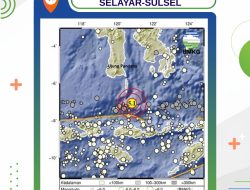 Gempa Tektonik Magnitudo 5,1 Guncang Selayar